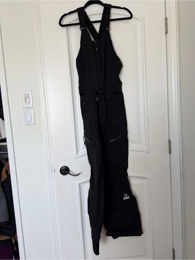 The North Face Black Women's Ski Snow Bib Pants with Adjustable Straps